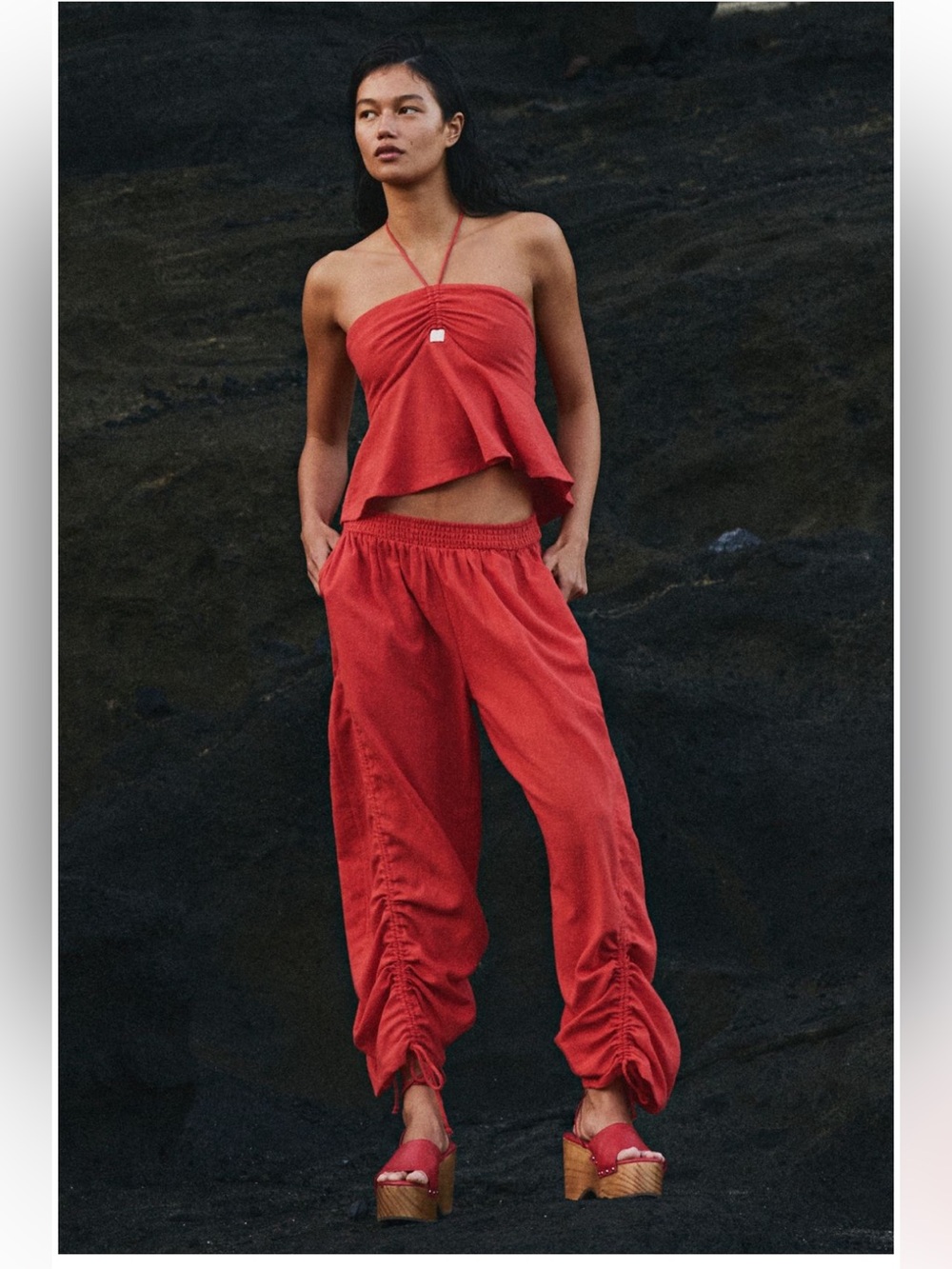Free People | NWT | Lunasol Cotton-Linen Pant Set